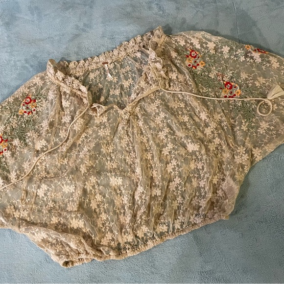 🪶FREE PEOPLE🪶OFF SHOULDER BLOUSE NWT! - Picture 8 of 8